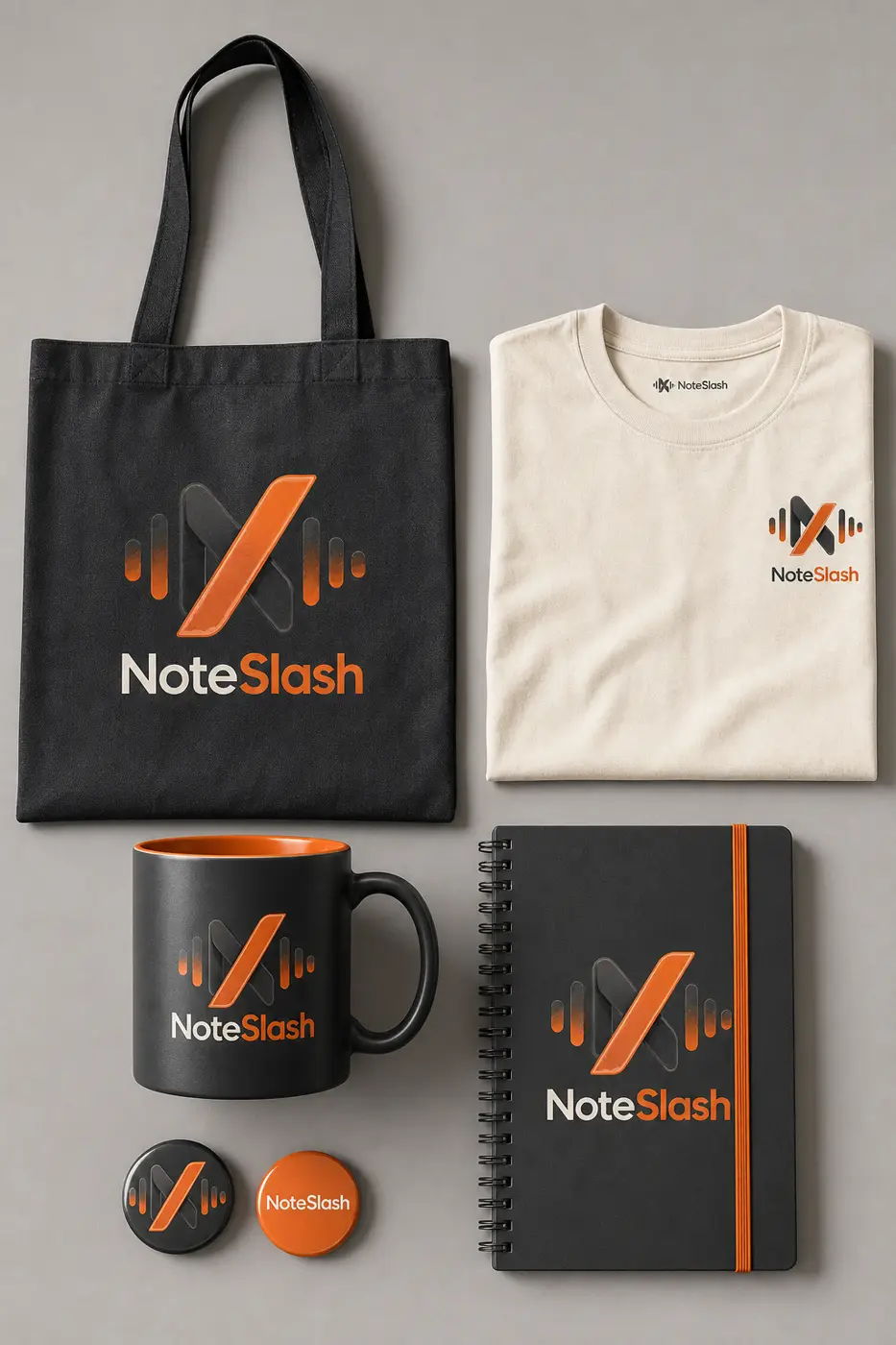 NoteSlash apparel and lifestyle kit