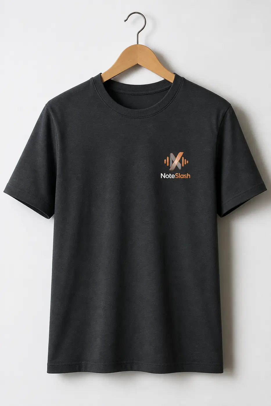 NoteSlash terracotta t-shirt